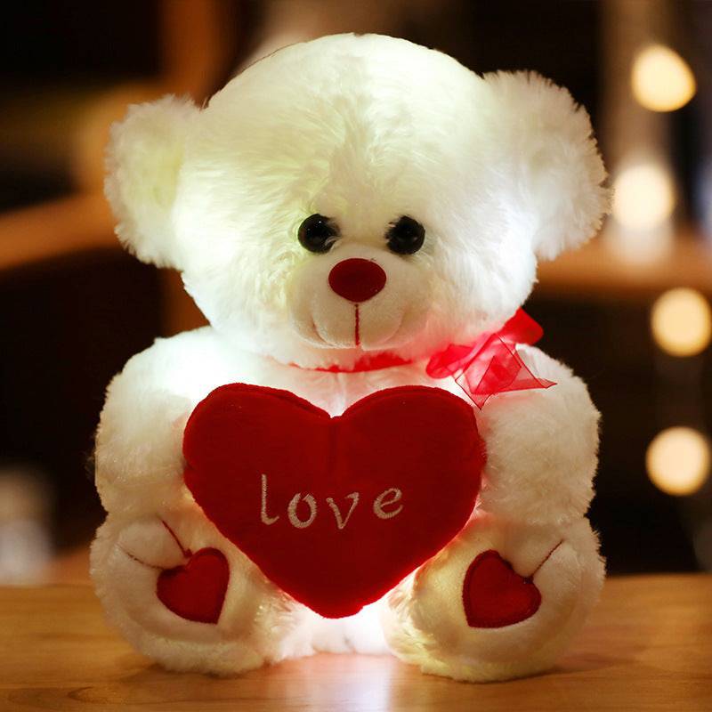 Led Light Up Teddy Bear Doll Pillow Light Up Plush Toy - YLORESHOP