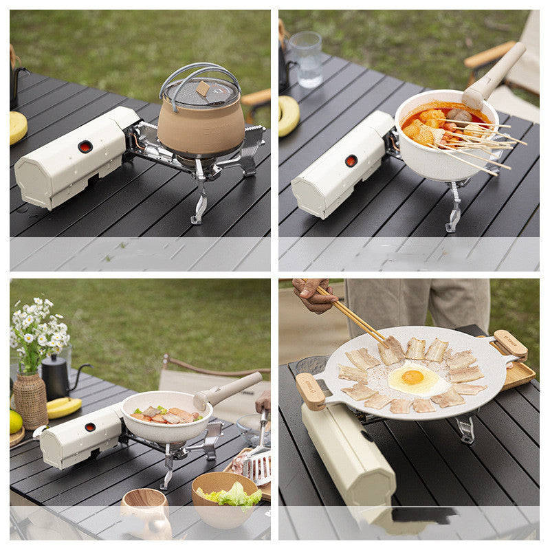 Camping Gas Stove Portable Folding Cassette Stove Outdoor Hiking BBQ Travel Cooking Grill Cooker Gas Burner Food Heating Tool Kitchen Gadgets - YLORESHOP