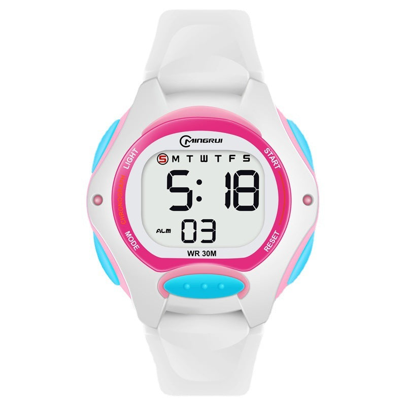 Electronic Watch Girls' Sports Waterproof Luminous Alarm Clock Exam - YLORESHOP