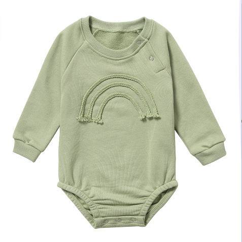 Spring And Autumn Romper R Baby Long Sleeve Waffle - YLORESHOP