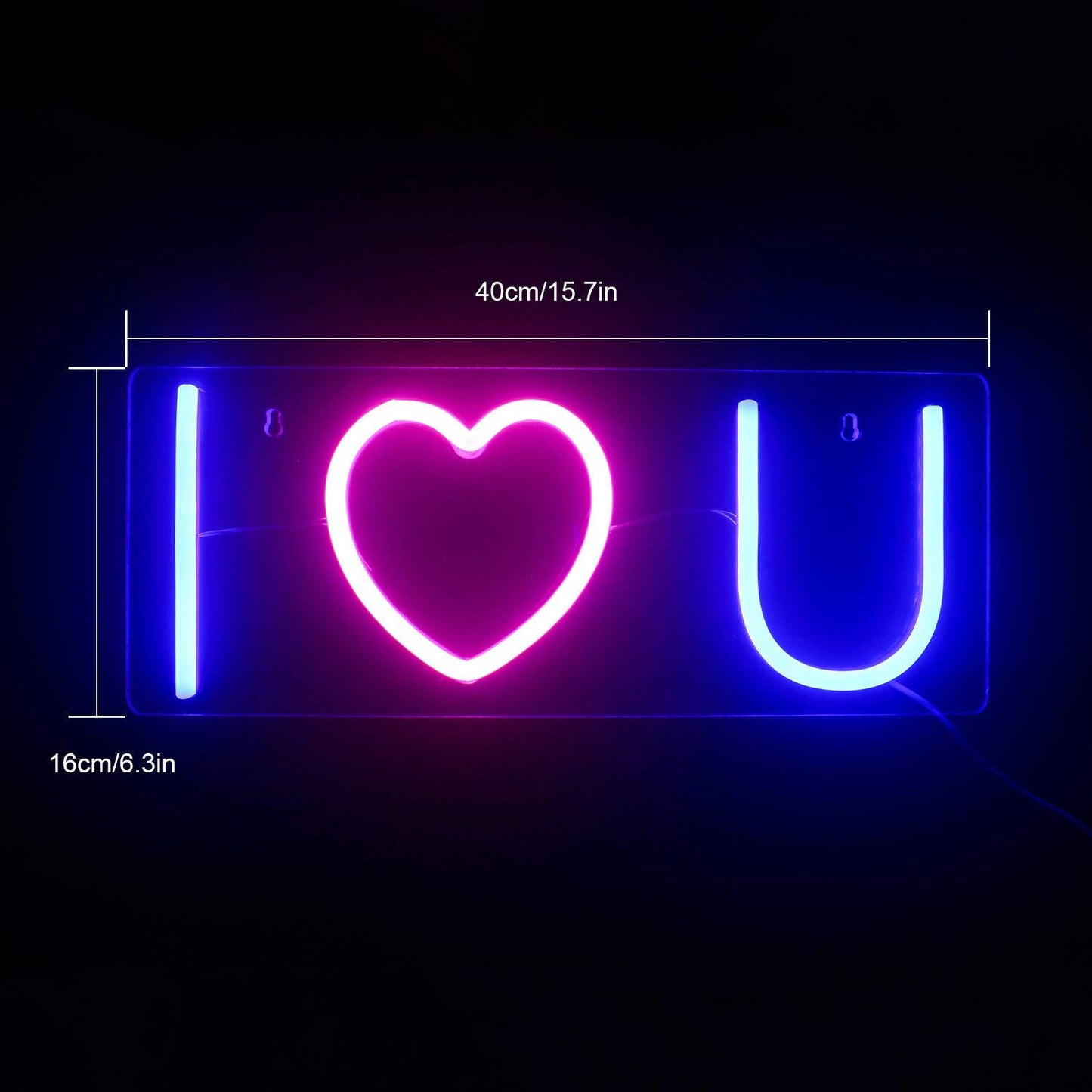 Luci al neon decorative di notte