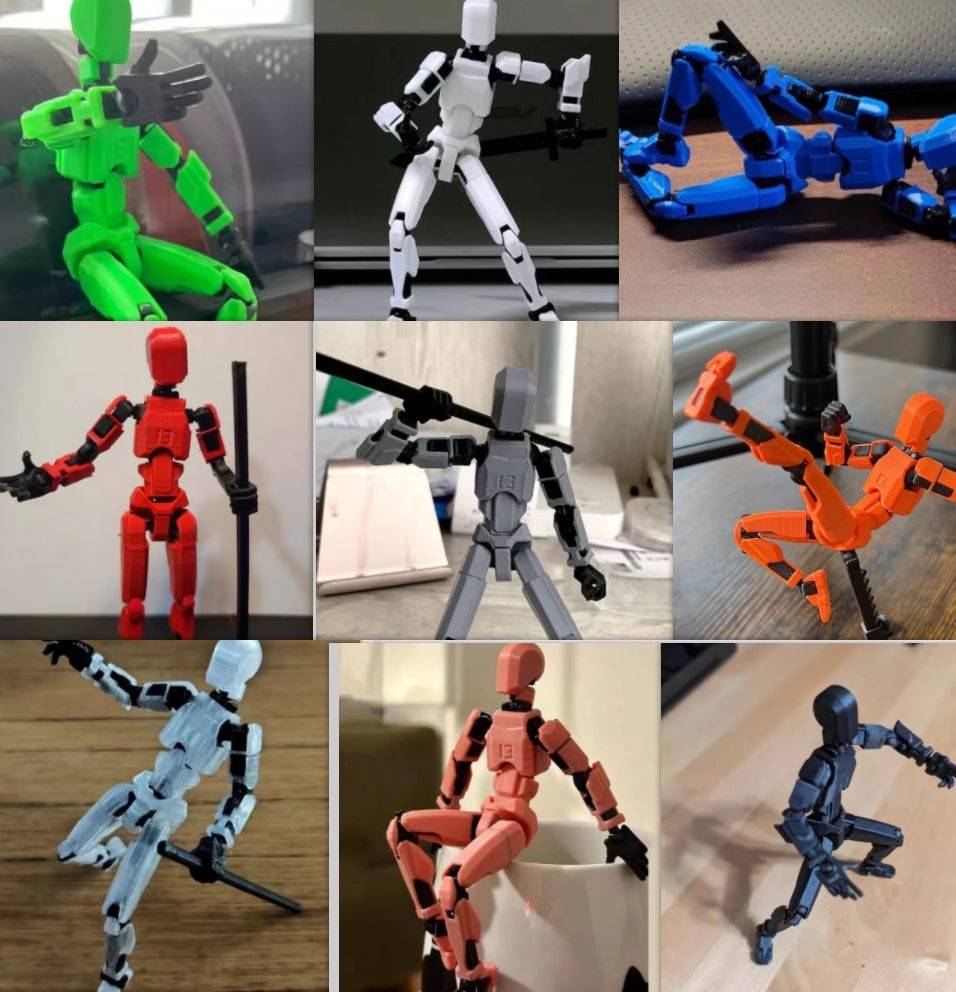 Multi-Jointed Movable Shapeshift Robot 2.0 3D Printed Mannequin Dummy Action Model Doll Toy Kid Gift - YLORESHOP