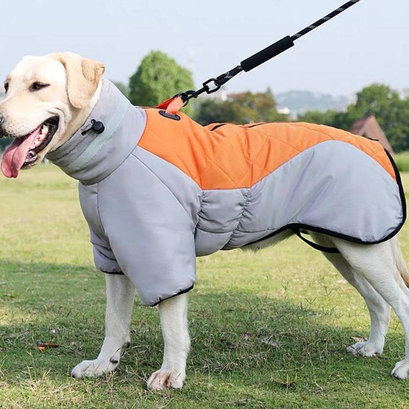 Nuovo cappotto invernale per cani vestiti impermeabili per animali domestici per cani di taglia media di taglia media gilet per cani addensato caldo giacca Labrador personalizzata