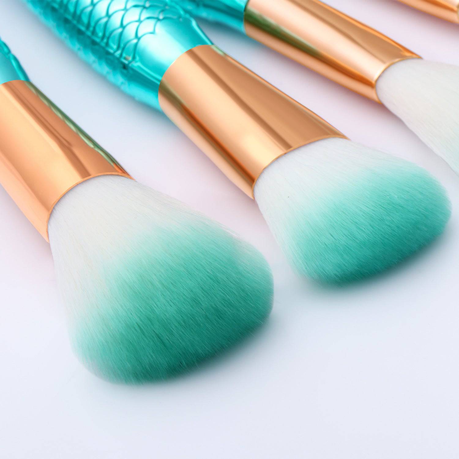 Mermaid Shaped Makeup Brushes - YLORESHOP