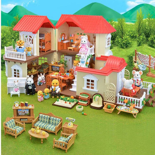 Forest Light Big House Gioca a ogni famiglia Toy Villa Doll Room Senbel Family Children Boy Girl Regalo di compleanno