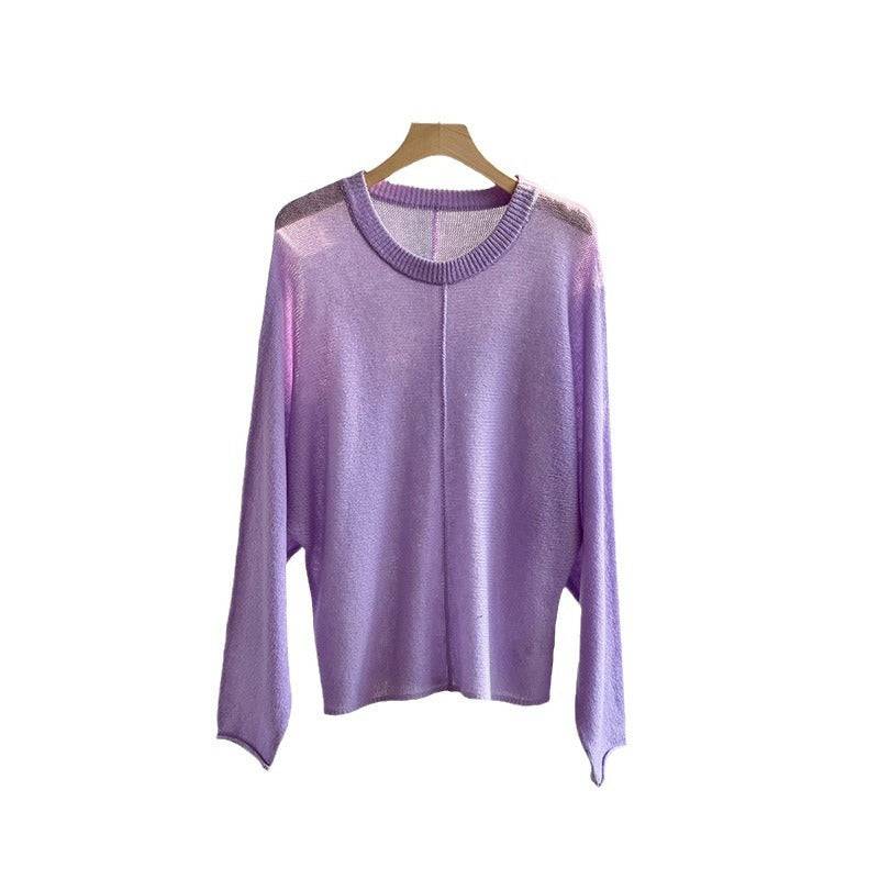 Round Neck Lazy Large Design Front And Rear Drum Seam Three-dimensional Top - YLORESHOP