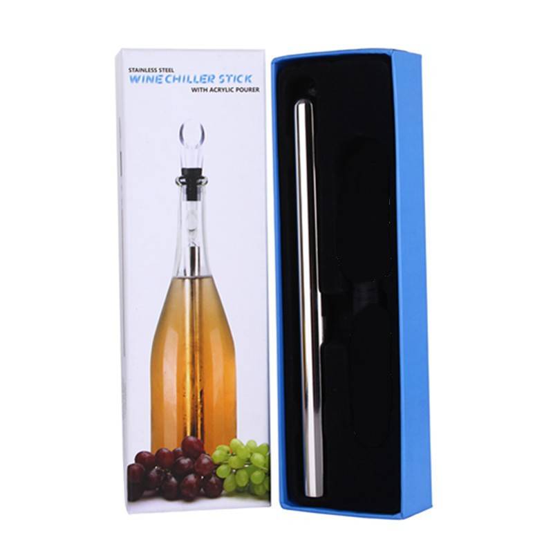 Wine Bottle Cooler Stick Stainless Steel Wine Chilling Rod Leakproof Wine Chiller Beer Beverage Frozening Stick Bar Tools - YLORESHOP