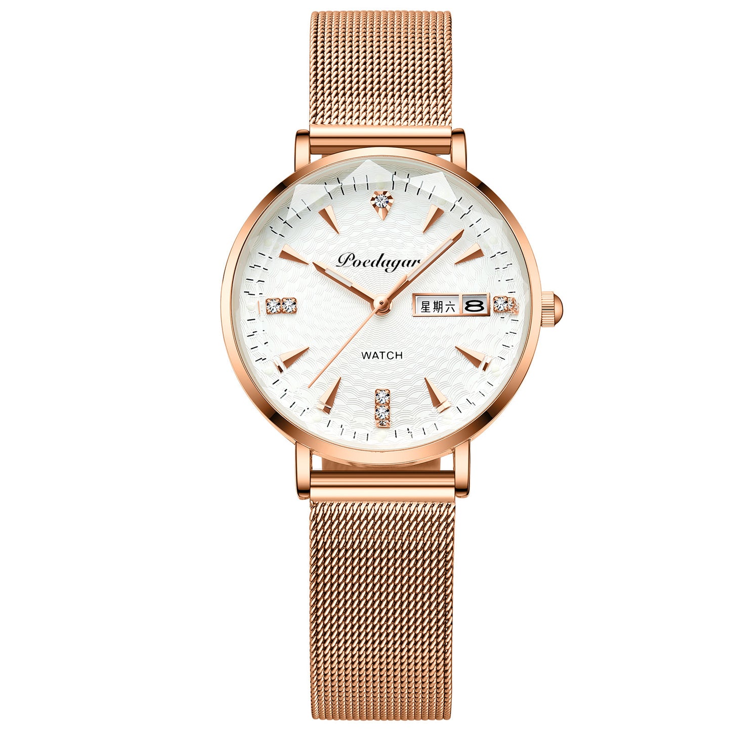 Women's Watch Double Calendar Quartz - YLORESHOP