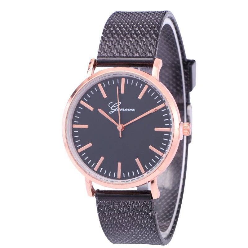 Geneva Watch Dial Plate Mesh Belt Female Minimalist Thin - YLORESHOP