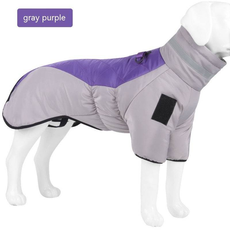 Nuovo cappotto invernale per cani vestiti impermeabili per animali domestici per cani di taglia media di taglia media gilet per cani addensato caldo giacca Labrador personalizzata