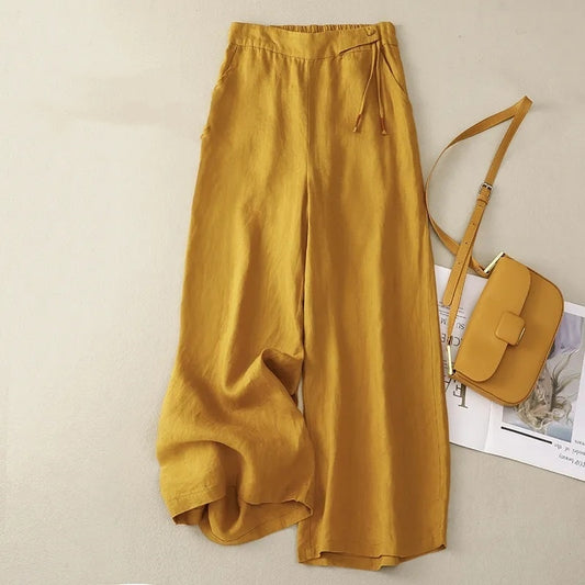 Loose Retro Wide Leg Pants High Waist Drooping Casual Pants - YLORESHOP