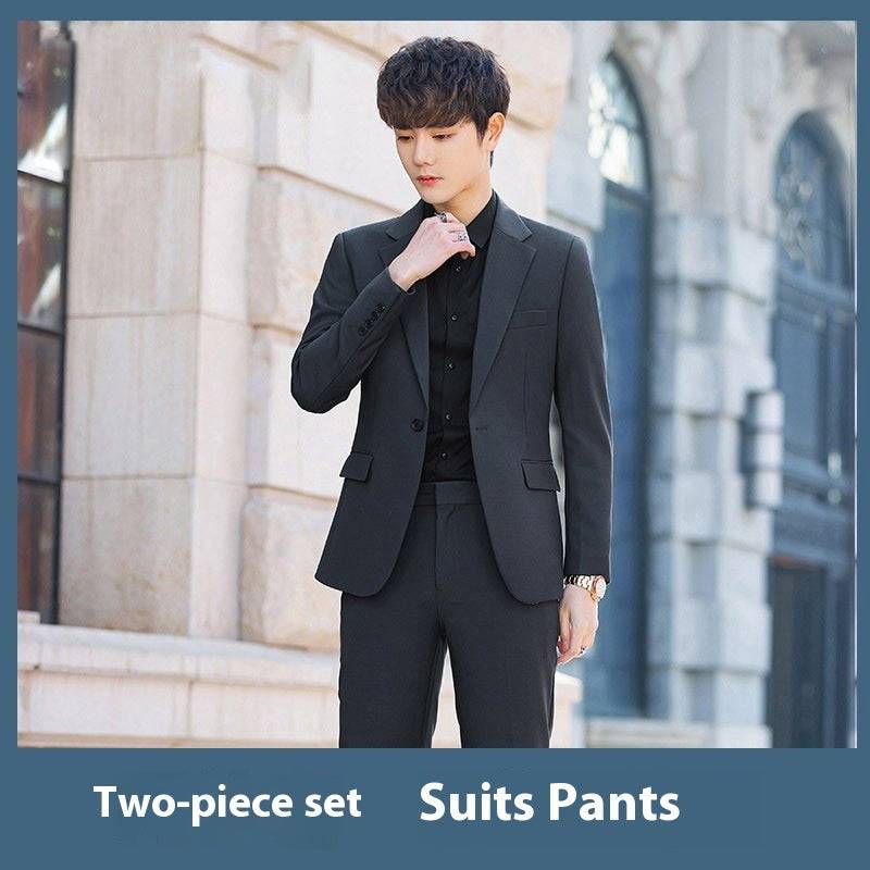 Business Casual Korean-style Slim-fit Trendy High-end Suit Men's Jacket