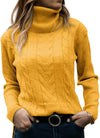 Solid Color Turtleneck Sweater Retro Long Sleeve Sweater - YLORESHOP