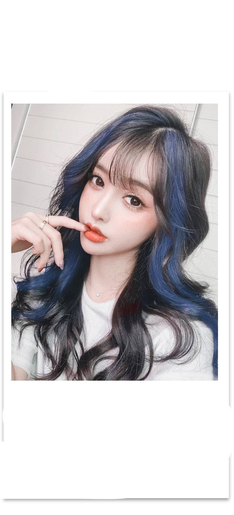 Gradient Female Long Curly Hair Wig Patch - YLORESHOP