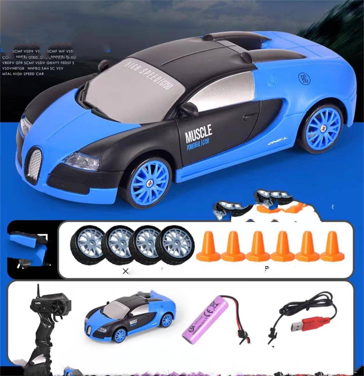 2.4G Drift Rc Auto 4WD RC Drift Auto Giocattolo di Controllo Remoto GTR Modello AE86 Veicolo Auto RC Auto da Corsa Giocattolo per I Bambini Regali Di Natale