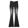 Printed Worn Jeans Slimming Washed Women - YLORESHOP