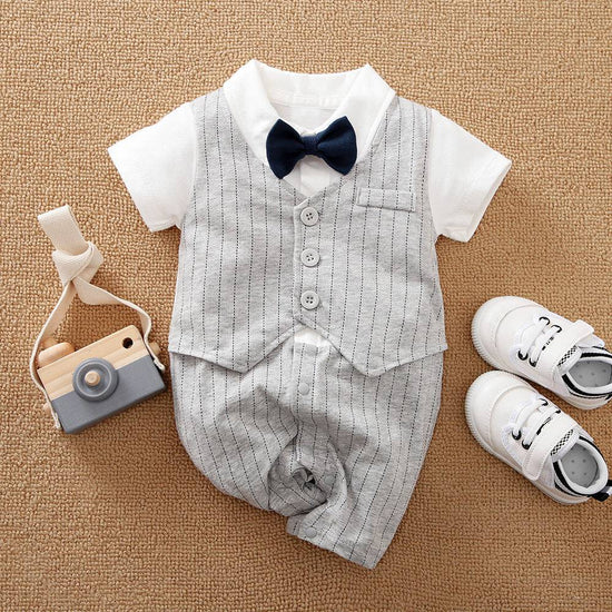 Baby Boy Gentleman Jumpsuit Baby Autumn Clothing - YLORESHOP