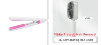 Self Cleaning Hair Brush For Women One-key Cleaning Hair Loss Airbag Massage Scalp Comb Anti-Static Hairbrush - YLORESHOP