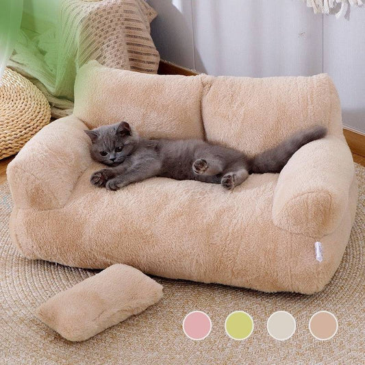 Divano letto per gatti di lusso Letto invernale per gatti caldo nido per animali domestici per cani di piccola taglia media Gatti Comodo letto per cuccioli di peluche Forniture per animali domestici