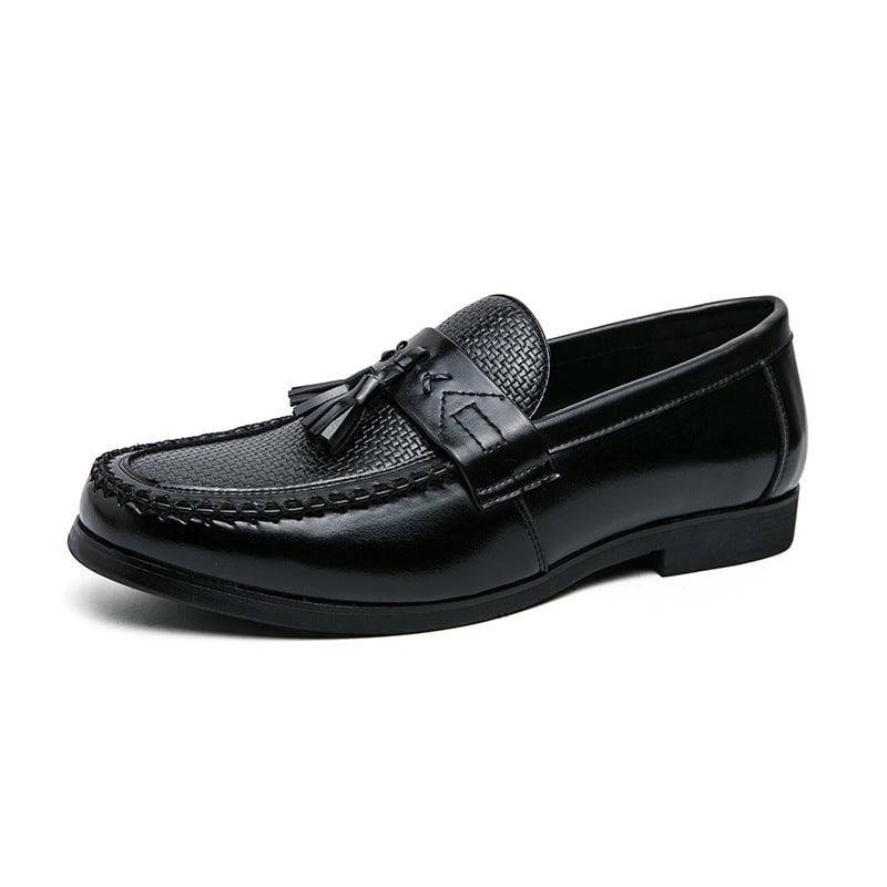 Scarpe slip-on casual in pelle da uomo nuove