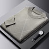 Trendy Rhombus Large Size Casual Knitted Sweater