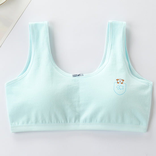Primary Student Vest Female Junior High  Girl High School  Underwear Pure Cotton Bra - YLORESHOP
