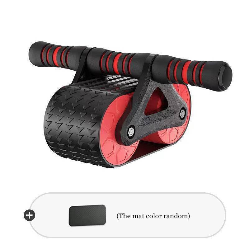 Double Wheel Abdominal Exerciser Women Men Automatic Rebound Ab Wheel Roller Waist Trainer Gym Sports Home Exercise Devices - YLORESHOP