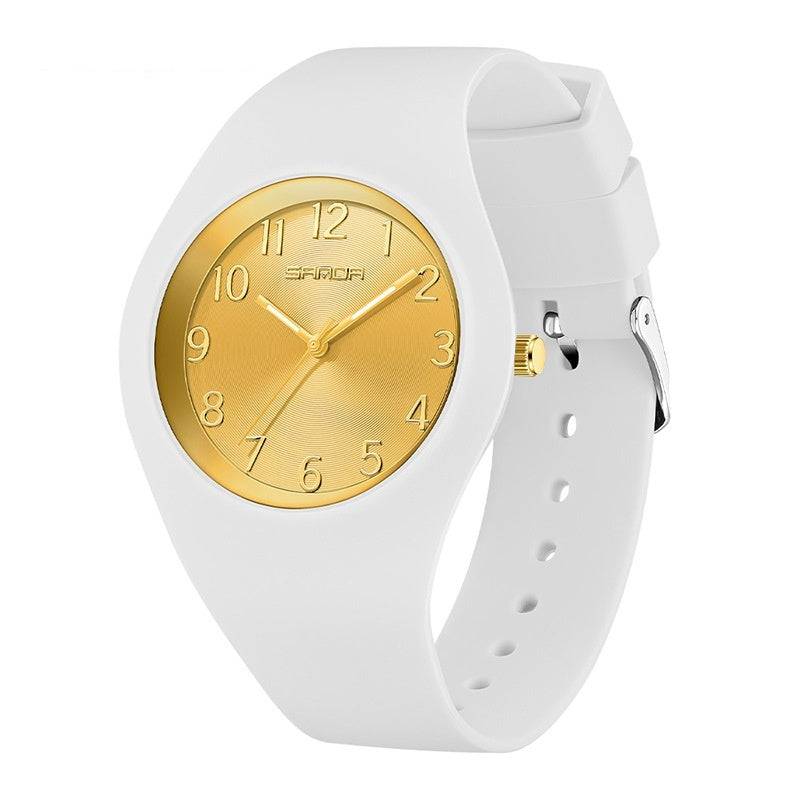 Student Thin And Light Silicone Strap Waterproof Simple Fashion Electronic Watch - YLORESHOP