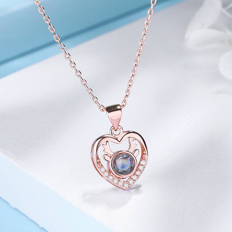 All The Way To Have You Pendant Necklaces Heart-shaped Short Clavicle - YLORESHOP