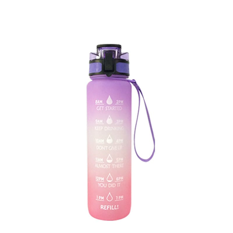 Transparent Flask Water Bottle 1000ml Bottled Kawaii Bottle Bpa Free Infuser Plastic Milk Sports Clear Water Bottle Kawaii Cup - YLORESHOP