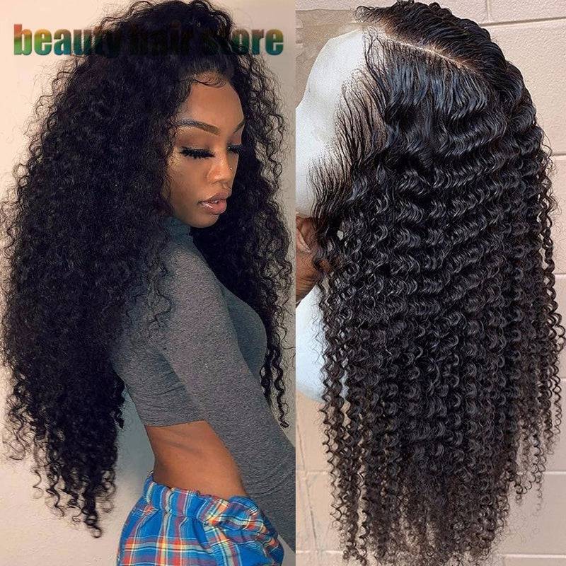 Brazilian Kinky Curly Lace Front Human Hair Wigs - YLORESHOP