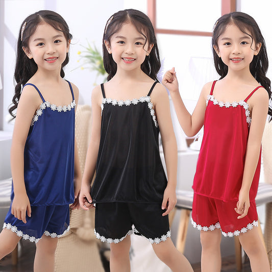 New Product Cute Children Sling Pajamas Girl - YLORESHOP