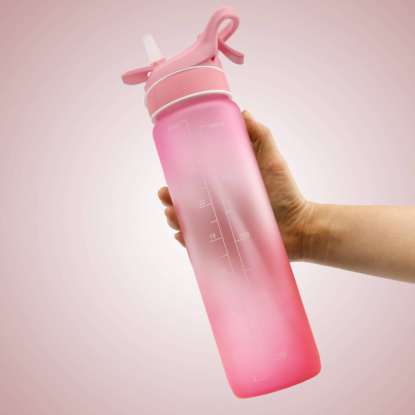 Water Bottle Scrub Bounce Cover Straw Space Cup Sports Water Bottle - YLORESHOP