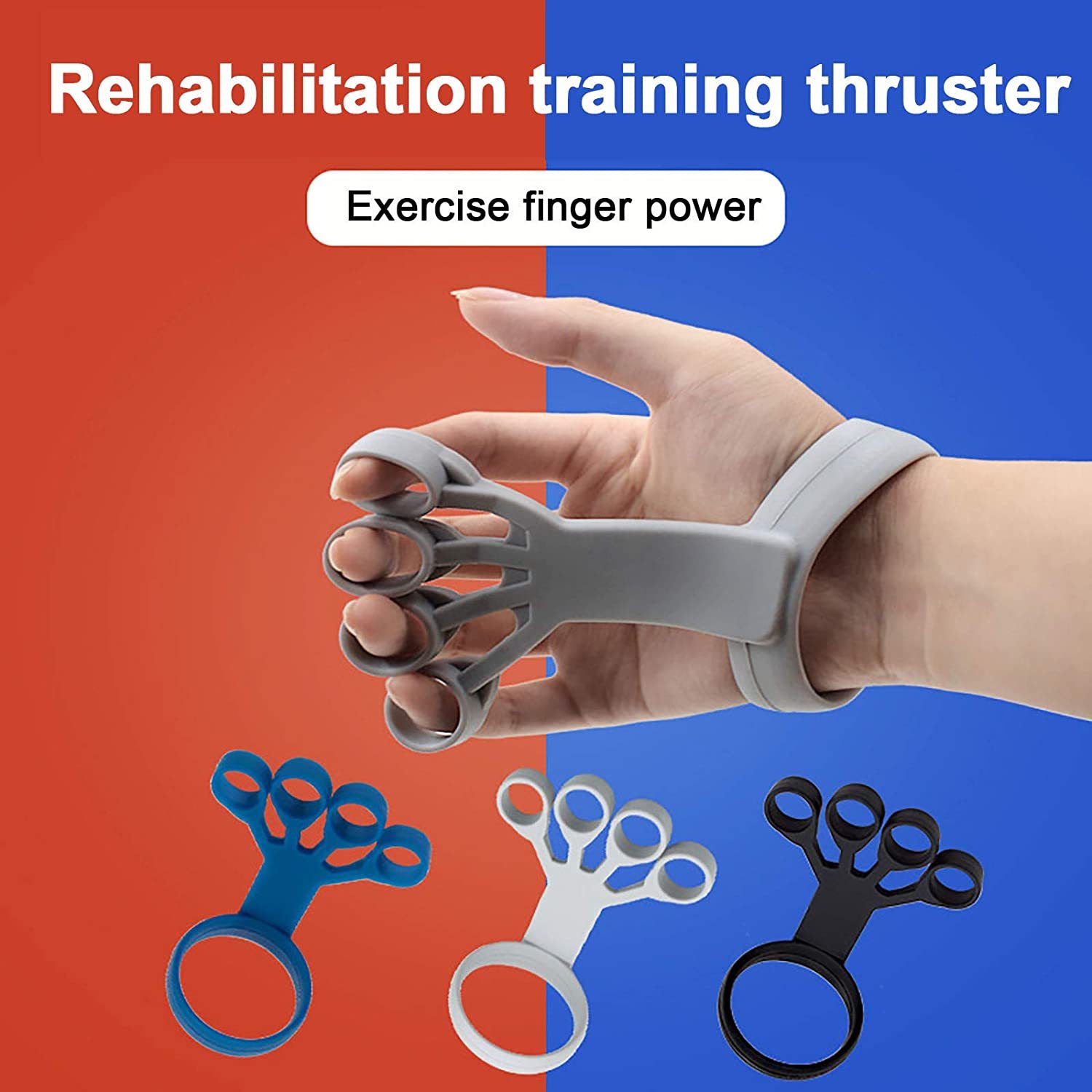 Silicone Grip Device Finger Exercise Stretcher Arthritis Hand Grip Trainer Strengthen Rehabilitation Training To Relieve Pain - YLORESHOP