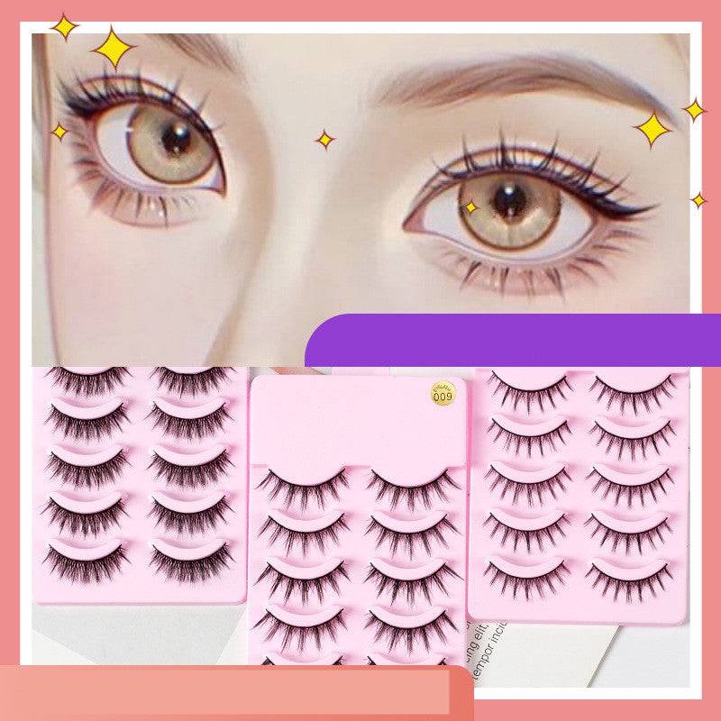 5 Pairs Manga Lashes New Arrival Anime Cosplay Natural Wispy  Korean Makeup Artificial False Eyelashes - YLORESHOP