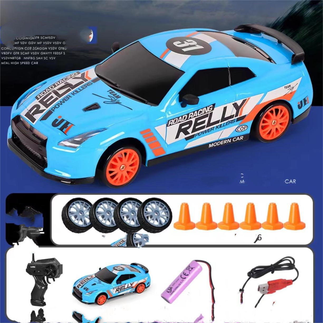 2.4G Drift Rc Auto 4WD RC Drift Auto Giocattolo di Controllo Remoto GTR Modello AE86 Veicolo Auto RC Auto da Corsa Giocattolo per I Bambini Regali Di Natale