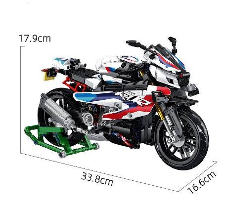 Tabletop Decoration Assembly Building Blocks Model Boy Toy Motorcycle