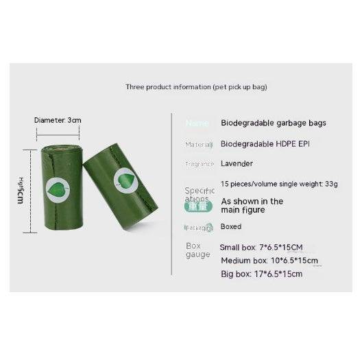 Pet Supplies Fragrance Degradable Pet Garbage Bag Pet Stool Bag Boxed With Dispenser - YLORESHOP