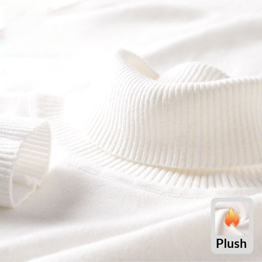 Maglione lavorato a maglia da uomo, morbido, delicato sulla pelle, casual, caldo, con collo alto