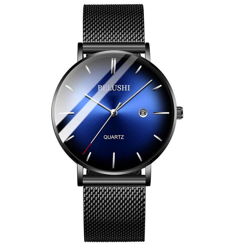 Blue Light Ultra-thin Fashion Men's Waterproof Quartz Watch - YLORESHOP