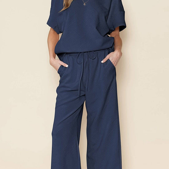 Autumn Solid Color Texture Casual Suit Female European And American Thin Loose Flab Hiding - YLORESHOP