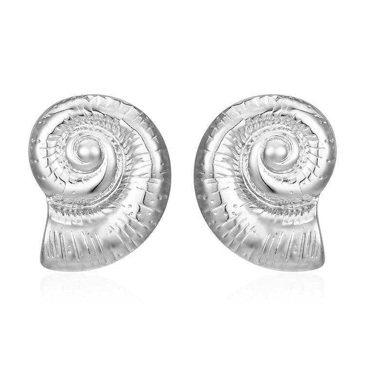 French INS Style 18K Gold Stainless Steel Titanium Steel Conch Ear Studs - YLORESHOP