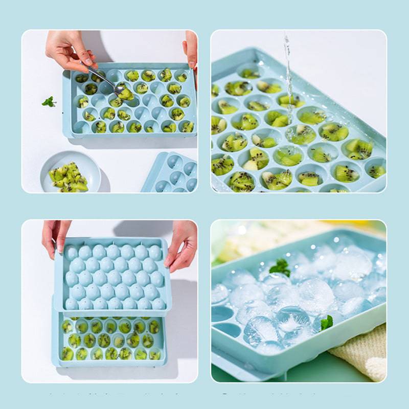 Ice Tray 3D Round Ice Molds Home Bar Party Use Round Ball Ice Cube Makers Kitchen DIY Ice Cream Moulds - YLORESHOP