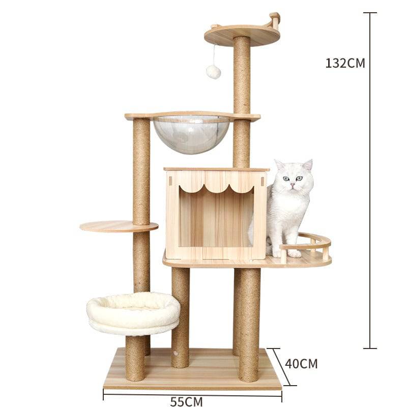 Cat Crawl Nest Scratching Board Forniture per alberi Capsula spaziale per giocattoli per animali domestici