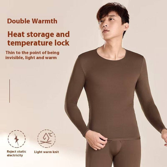 Men's High Elasticity Warm Ultra-thin Autumn Clothing And Pants Set - YLORESHOP