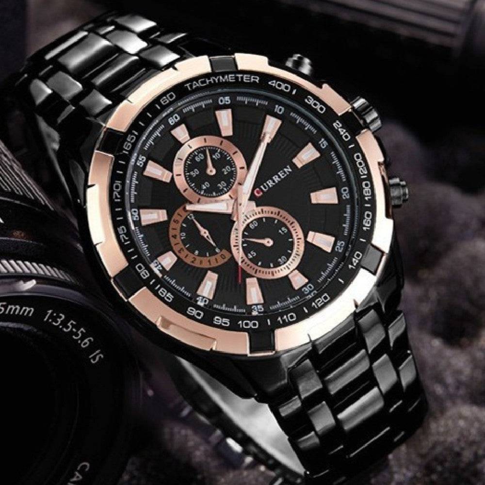 Men's Watch Business Steel Belt Quartz Watch - YLORESHOP