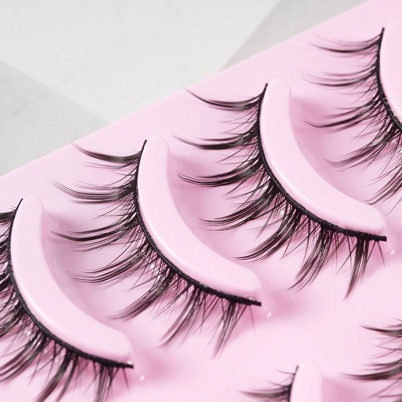 5 Pairs Manga Lashes New Arrival Anime Cosplay Natural Wispy  Korean Makeup Artificial False Eyelashes - YLORESHOP