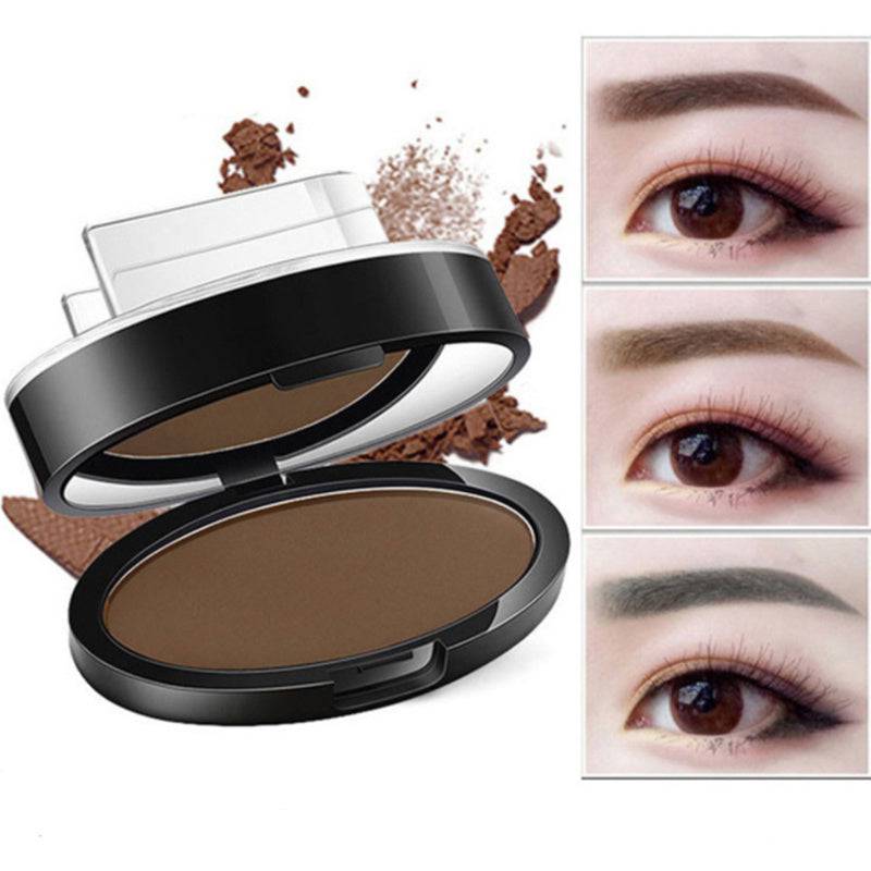 Eyebrow Powder Stamp Tint Stencil Kit Cosmetics Professional Makeup Waterproof Eye Brow Stamp Lift Eyebrow Enhancers Stencil Kit - YLORESHOP