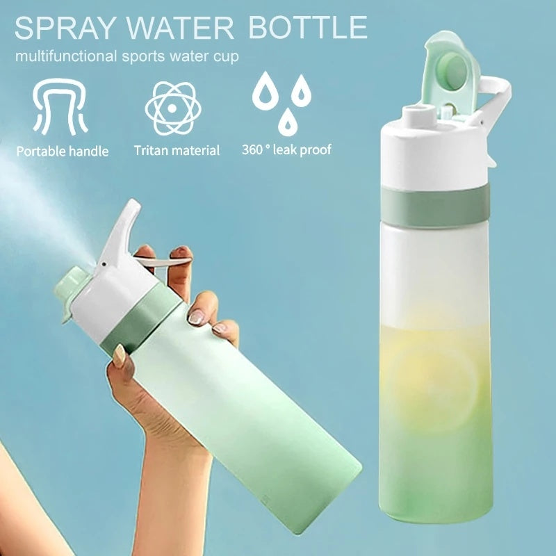 Spray Water Bottle For Girls Outdoor Sport Fitness Water Cup Large Capacity Spray Bottle Drinkware Travel Bottles Kitchen Gadgets - YLORESHOP