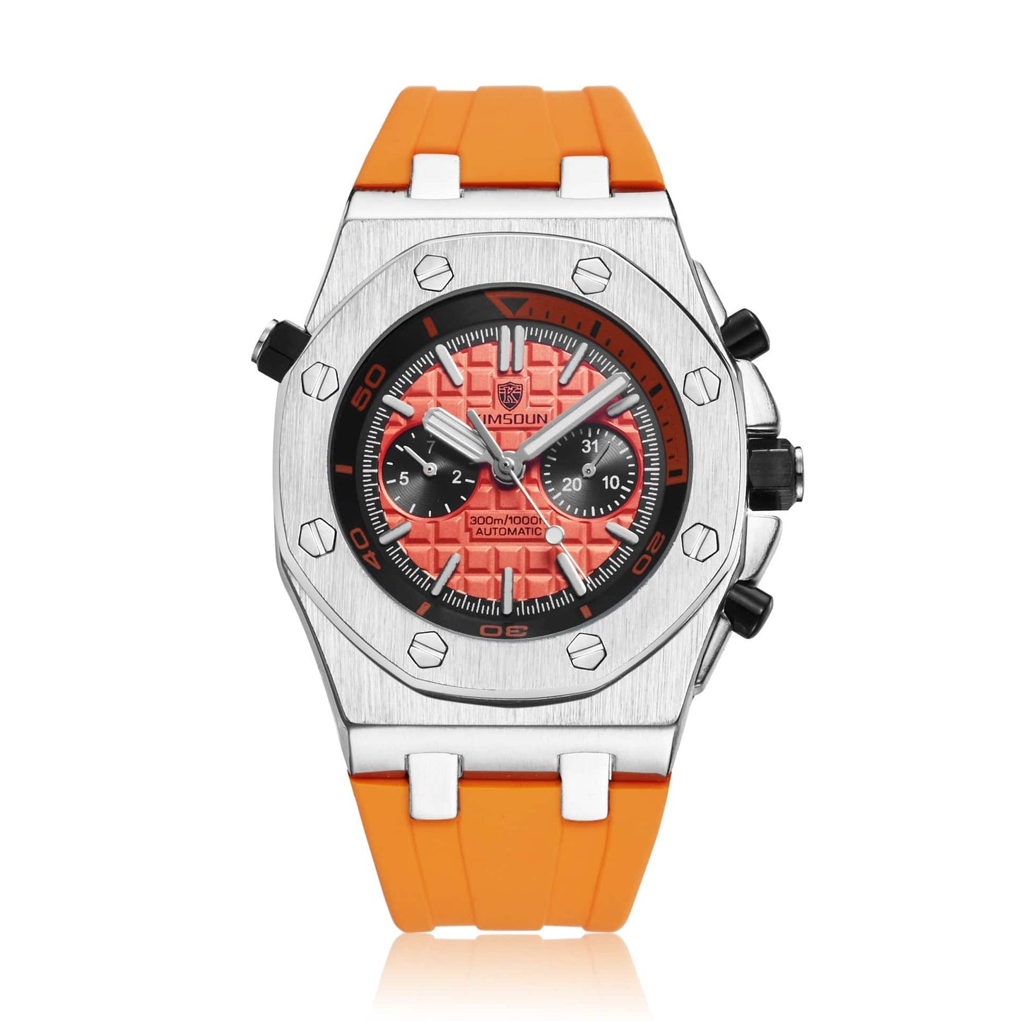 Watch Men's Fashion Silicone Waterproof Automatic Mechanical Watch Sports - YLORESHOP